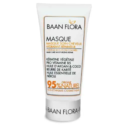 masque cheveu hydratant reparateur baan flora