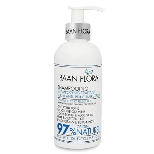 shampooing scrub anti pelliculaire seche baan flora