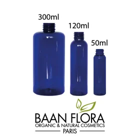 bouteille plastique pet bleue baan flora