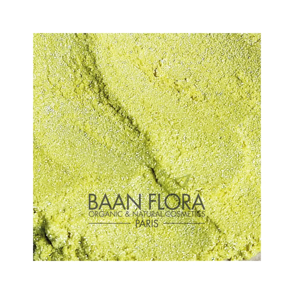 Colorant mica jaune citron perlé