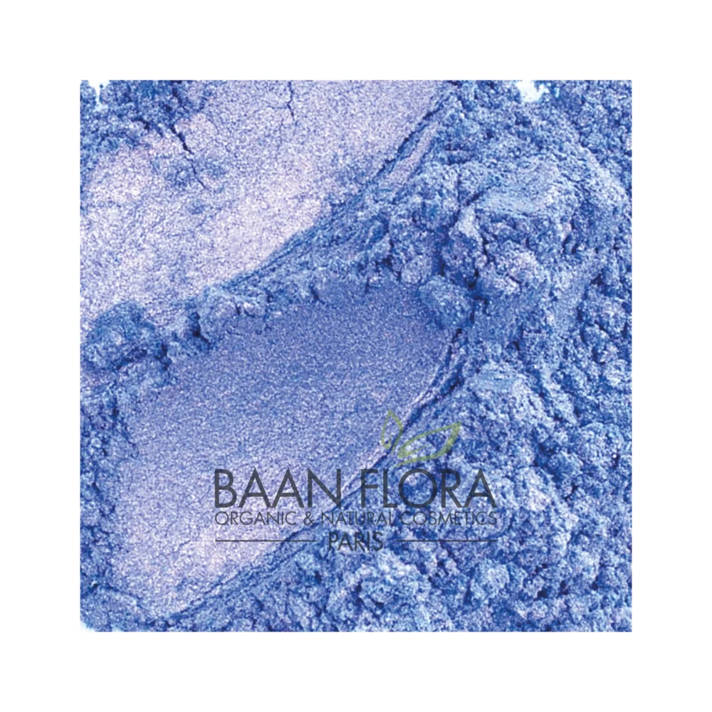 Colorant mica bleu Iris satine Baan Flora