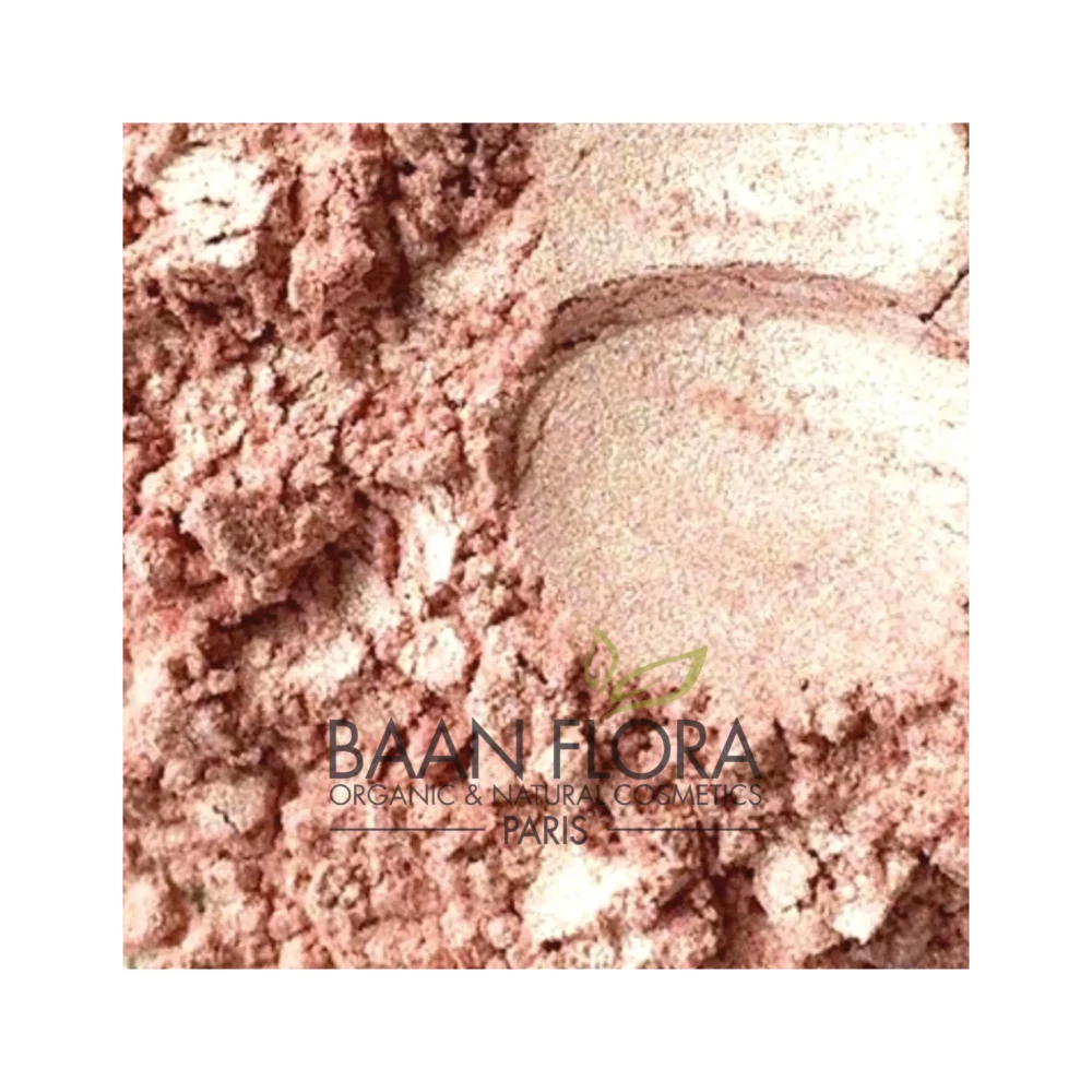 Colorant mica rose corail satine Baan Flora