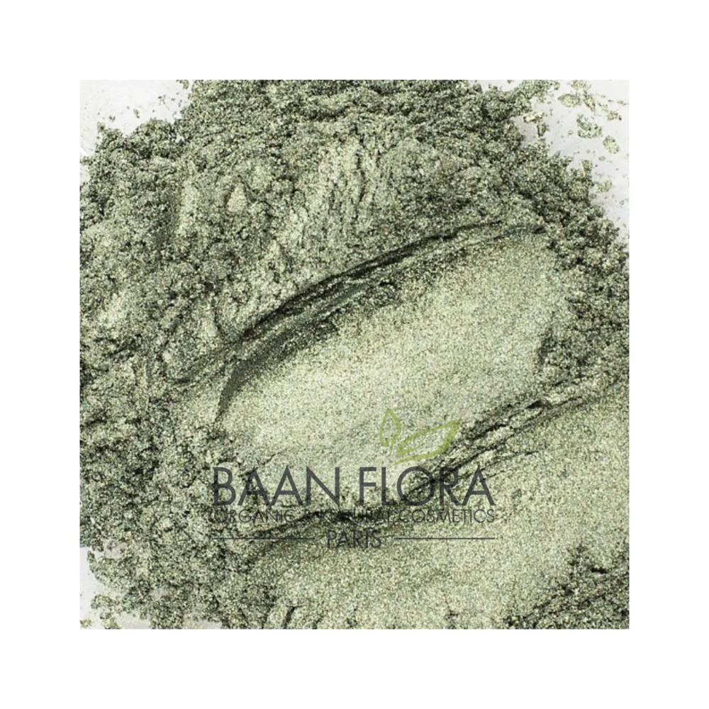 Colorant mica vert olive satiné Baan Flora